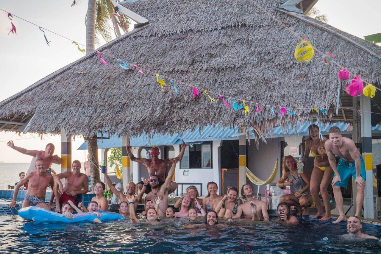 Asia Blue - Beach Hostel Hacienda Koh Phangan Exteriör bild